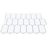  Pernata pločica 10 pcs Bijela siva 30 x 30 cm Poliuretan i PET | shoptok.hr