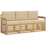  Setovi sofa 3 kom. Bijela i bež Polyester | Shoptok.si