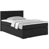 Postelja Boxspring Nero --, Črna, 140x200