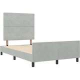  s opruga kutije Svjetlosiva 120 x 200 cm Baršun | shoptok.hr