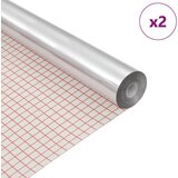 vidaXL Zrcalna folija 2 pcs Srebrno PET | shoptok.hr