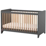 Modern Living Otroška Posteljica Leaf, Grafit, Hrast, 70x140 | Shoptok.si