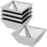  Vrtna saksija 5 pcs Srebrno 40 x 40 x 15 cm Cinkani čelik | Eponuda.com