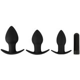 You2Toys Black Velvet - set bežičnih analnih vibratora - 3 dijela (crni) | shoptok.hr