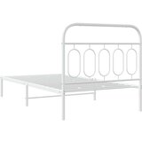 Metalni okvir za krevet s uzglavljem bijeli 100x190 cm | shoptok.hr
