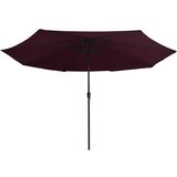  Vrtni suncobran s metalnim stupom 390 cm bordo | Eponuda.com