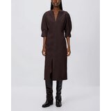 Reserved Maxi haljina s bočnim prorezom - smeđi | shoptok.hr