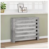 vidaXL Pokrov za radiator betonsko siv 104x20x82 cm inženirski les Cene