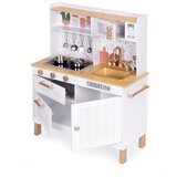 Ecotoys Drvena kuhinja za decu zvuk i led diode large sa ormarićima i 7 dodataka ( 7275 ) | ePonuda.com