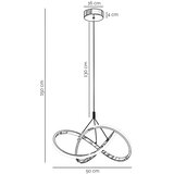  ONLI - LED luster na sajli LOOP LED/40W/230V 4000K sjajni hrom | Eponuda.com