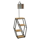 Opviq Sembol Yanık Lambader Silindir Renkli Abajurlu Multicolor Floor Lamp | Eponuda.com