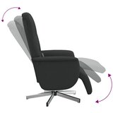  Masažni naslonjač s osloncem za noge crni od tkanine | shoptok.hr