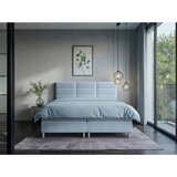 CARRYHOME POSTELJA Z VZMETNICO 160 cm x 200 cm , tekstil modra | Shoptok.si