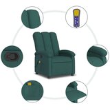  Masažni naslonjač od tkanine tamnozeleni | shoptok.hr