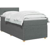  Boxspring krevet s madracem Tamnosiva 90 x 200 cm Tkanina | shoptok.hr