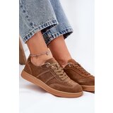 EVENTO Brown Suede Low Sneakers Women Paliana | shoptok.hr