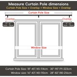 QUALSEN 45–114 cm raztegljiva karnisa za zavese | Shoptok.si