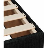 Boxspring krevet s madracem Crna 200 x 200 cm Tkanina | shoptok.hr