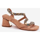 ARTIKER Womens Heeled Sandals With Crystals | Shoptok.si