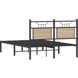 vidaXL Posteljni okvir brez vzmetnice hrast 120x190 cm inženirski les | Shoptok.si