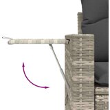vidaXL 11-dijelni set vrtnih sofa poliratan s jastucima svijetlosivi | shoptok.hr