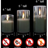 ELDNACELE 3x LED sveča z 3D stenjem in daljincem | Shoptok.si