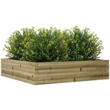  Vrtno cvetlično korito 100x100x23 cm impregnirana borovina | Shoptok.si
