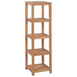 The Living Store kopalniško stojalo 4-nadstropno trdna tikovina 42x42x165 cm - stojalo za shranjevanje, (21493772) Cene