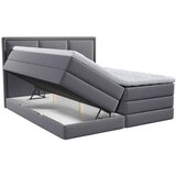 MID.YOU POSTELJA BOXSPRING 200 cm x 220 cm , tekstil temno siva | Shoptok.si