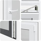  Prozor za podrum RISOR 50 x 75 cm PVC i staklo Antracit | shoptok.hr