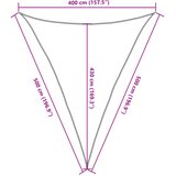 Jedro protiv sunca svjetlosivo 4x5x5 m 100% poliestera Oxford | shoptok.hr