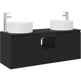  Set ormarića za kupaonicu 3 kom. Crna 49,5 x 44,5 x 65,5 cm | shoptok.hr