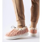 Gemre Pink warm slippers with a covered heel Aurelio | shoptok.hr