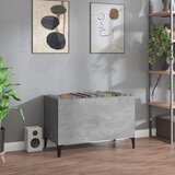 vidaXL Omarica za gramofonske plošče betonsko siva 74,5x38x48 cm les Cene