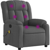 Maison Chic masažni naslanjač - Relax naslanjač temno sivo blago, (22134796) | Shoptok.si