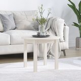  Stolić za kavu bijeli Ø 55 x 45 cm od masivne borovine | shoptok.hr