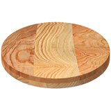 Stolna ploča svjetlosmeđa 100x50x4 cm ovalna masivna hrastovina | shoptok.hr