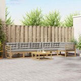  Set vanjskih sofa 7 pcs Bijela i svjetlosiva 79 x 79 x 37 cm | shoptok.hr