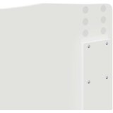  Uzglavlje s uzglavljem Sjajno bijelo 135 cm Konstruirano drvo | shoptok.hr