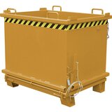eurokraft pro Zabojnik s preklopnim dnom SB, prostornina 1,5 m³, nosilnost 2000 kg, rumeno oranžne barve | Shoptok.si
