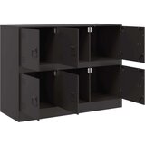 vidaXL Komoda crna 99 x 39 x 73 cm čelična | shoptok.hr