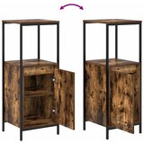  Set namještaja za kupaonicu Zidne 3 pcs Dimnjeni hrast i crna | shoptok.hr