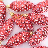 vidaXL Dekoracija za božićno drvce 40 pcs Crvena | shoptok.hr