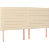  Krevet s oprugama i madracem krem 200 x 200 cm od tkanine | shoptok.hr