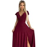 Numoco Women's shiny long dress with neckline | shoptok.hr