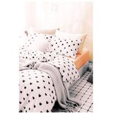 Mila Home Bijela posteljina za krevet za jednu osobu/za produženi krevet od renforce pamuka s uključenom plahtom/3-dijelna 160x220 cm Mini Hearts – | shoptok.hr