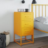  Noćni ormarić boje senfa 36x39x78 cm čelični | shoptok.hr