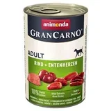 GranCarno konzerva za pse Adult govedina i pačja srca 800gr