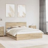  Okvir za krevet s ladicama Sonoma hrast 160 x 200 cm - sonoma hrast 160 x 200 cm | shoptok.hr