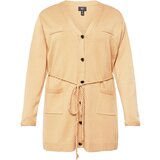 River Island Plus Pletena jopa svetlo rjava | Shoptok.si
